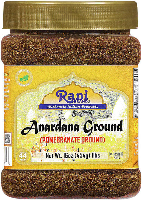 라니 아나르다나(석류) 분말 및 건조 씨앗 인도 향신료 Rani Anardana (Pomegranate) Ground Indian Spice 16oz (1lb) 454g PET, 1개, GROUND (JAR)