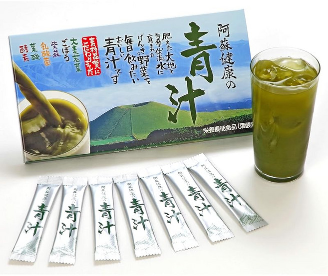 모리카와건강도 통신판매 전매품 아소건강 녹즙 30포입 엄선 + 엽산 + + 유산균 300억 개 영양기능식품 새싹보리 무첨가 식이 섬유, 1개