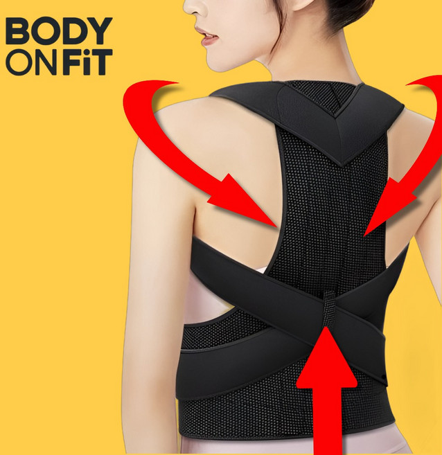 바디온핏 남녀공용 바른자세 어깨 교정밴드 2세대, 1개