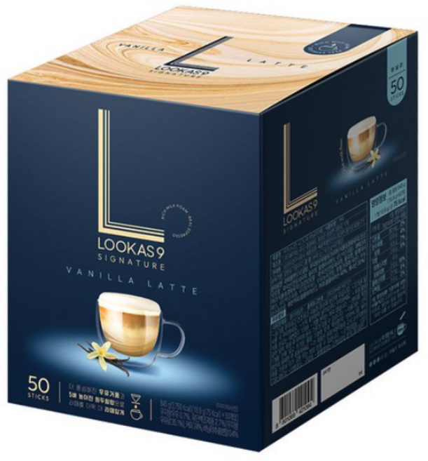 루카스나인 시그니처 바닐라라떼, 50개, 1개입