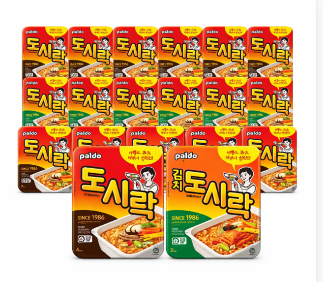 팔도 김치도시락 + 도시락, 24개