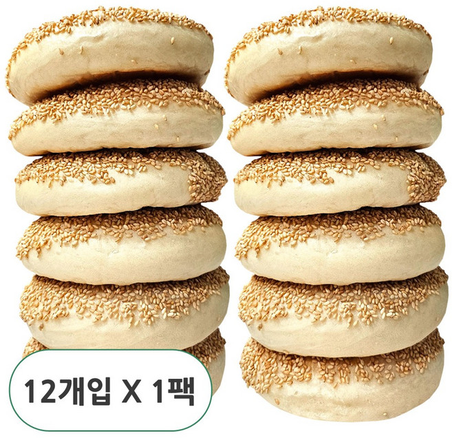 DALDA 참깨 베이글 당일생산 수제베이글, 12개, 110g
