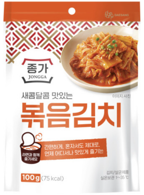 종가집 새콤달콤 볶음김치, 80g, 10개