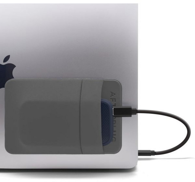 Afterplug 2포켓 노트북 외장 하드 SSD 부착 파우치 다용도, SSD용 (13x8.5cm)