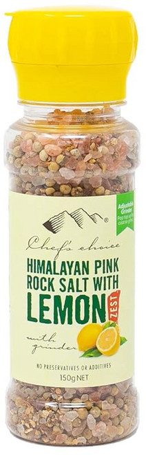 세프초이스 히말라야 암염 & 레몬 제스트 150g 밀 포함 레몬 필, 1g, 1개