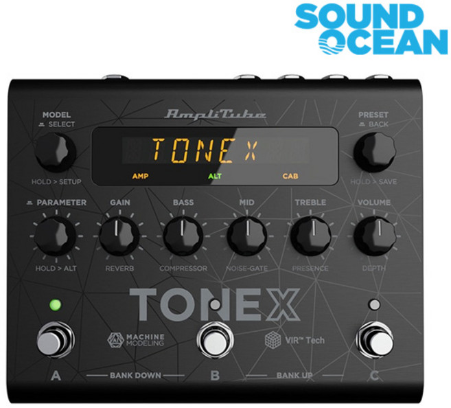 IK Multimedia Effector Pedal 아이케이 멀티미디어 이펙터 페달, TONEX Pedal, 블랙, 1개