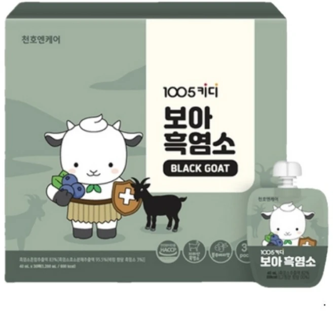 1005 키디 보아 흑염소 40ml 30팩 x 1박스, 1.2L - 쿠팡