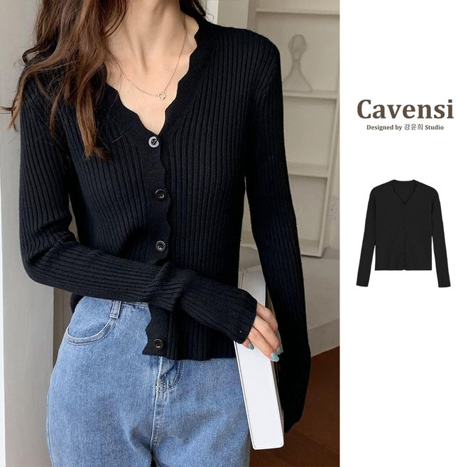 Cavensi 花邊針織罩衫 針織外套