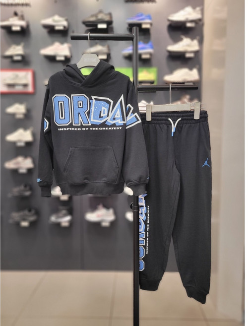 나이키키즈 조던 인더페인트 FT 후드티 트레이닝 팬츠 세트 주니어