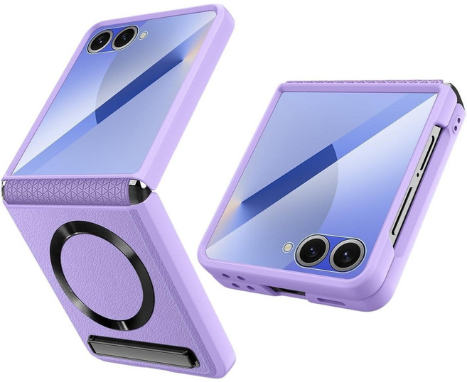 삼성 갤럭시 Z Flip7 풀커버 케이스 텔레스코픽 힌지 보호 내장 강화유리 무선충전 호환