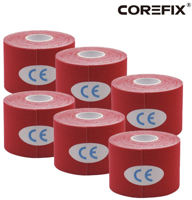 코어픽스 키네시올로지 스포츠테이프 근육 테이프 테이핑, 6개