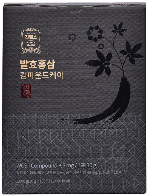 [진웰스] 발효홍삼 컴파운드 스틱, 10g, 100개