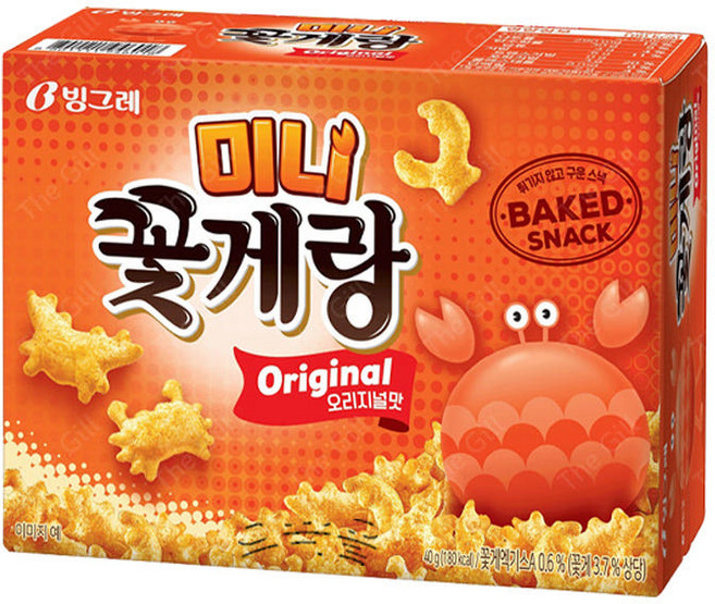 꽃게랑 미니 오리지널맛, 40g, 2개