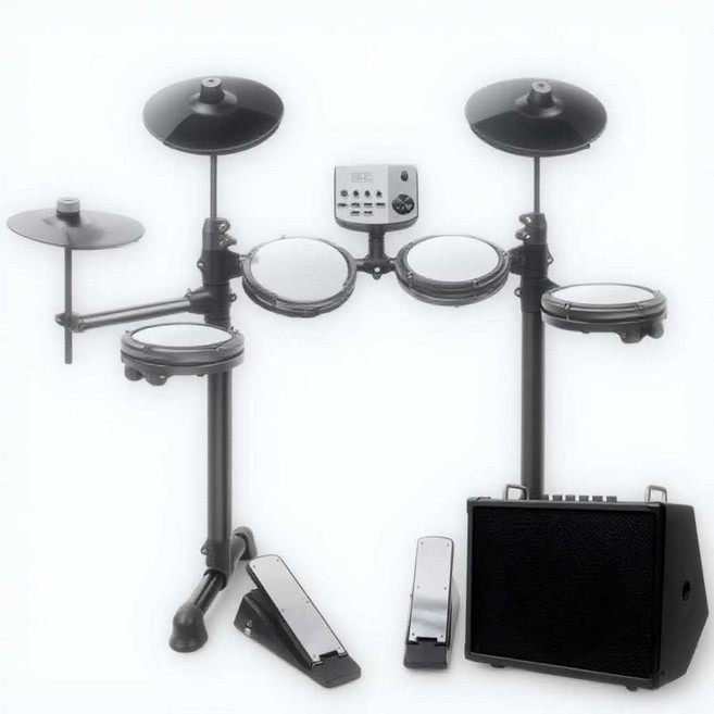 가정용 전자 드럼 풋 페달 스탠드 거치대 데스크탑 랙, 1개, AT-11 메시패드 5드럼 3심벌+스피커