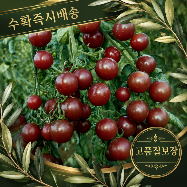 맘카페재구매율1위 로얄흑대추방울토마토 프리미엄 생생생 자연깊은맛, 1박스, 1kg