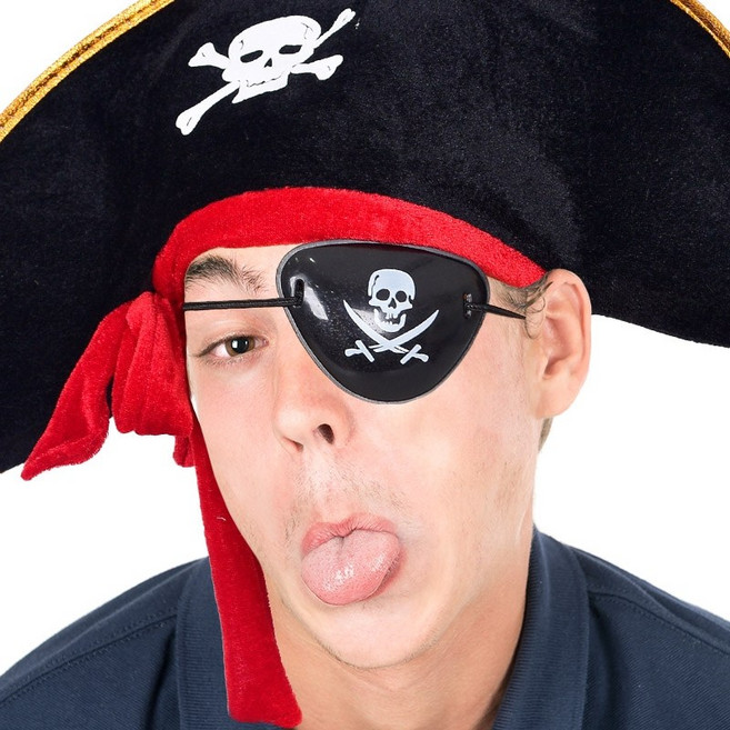 제이벌룬 할로윈 장식 분장 의상 소품 220898, 해적안대