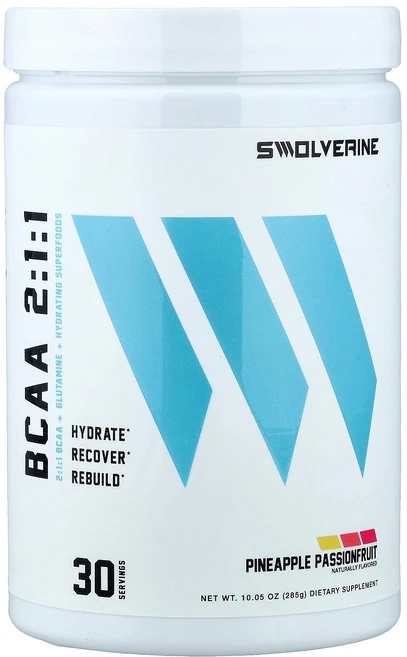 스울버린 Swolverine BCAA 2:1:1 파인애플 패션프루트 285g10.05oz129189원산지:기타, 스울버린 Swolverine, BCAA 2:1:1, 파, 285g, 1개 - 쿠팡