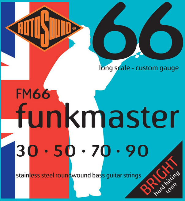 로토사운드 에프엠66 스윙 베이스 66 스테인리스 스틸 펑크 Rotosound FM66 Swing Bass 66 Stainless Steel Funkmaster Bass Guita, 4 strings, 1개