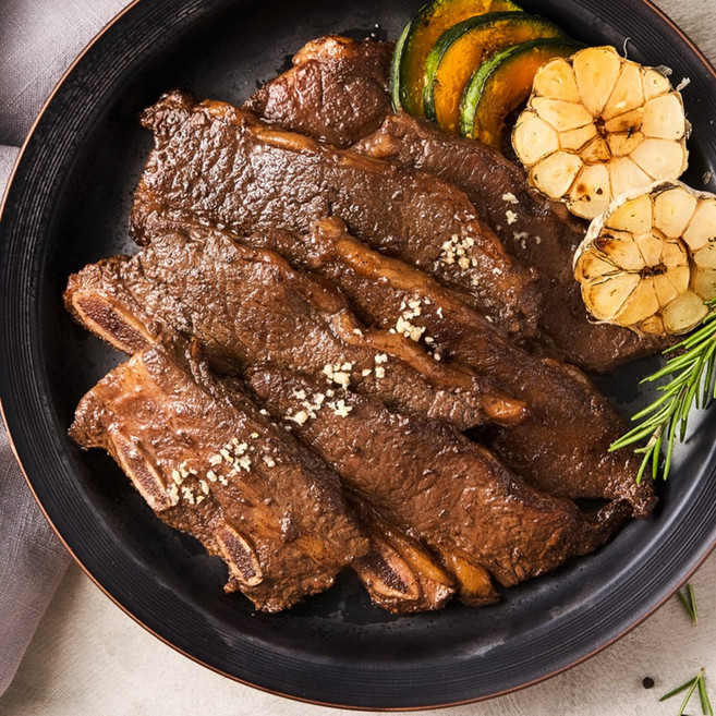 따봉프레시 저온숙성으로 육즙많고 부드러운 양념LA갈비, 2개, 1kg