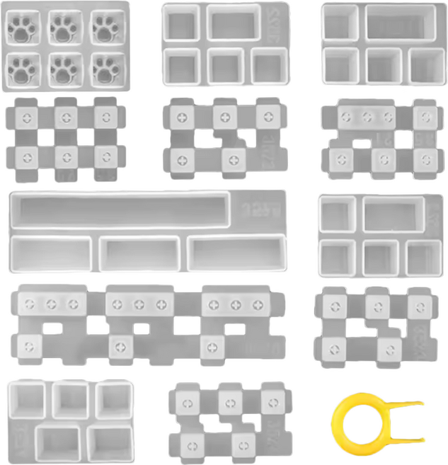 [마니랜드] 기계식 키보드 키캡 몰드 세트, 1개