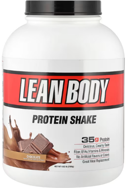 라브라다 뉴트리션 Lean Body 식사 대용 프로틴 셰이크 초콜릿 4.63lb, 2.1kg, 1개
