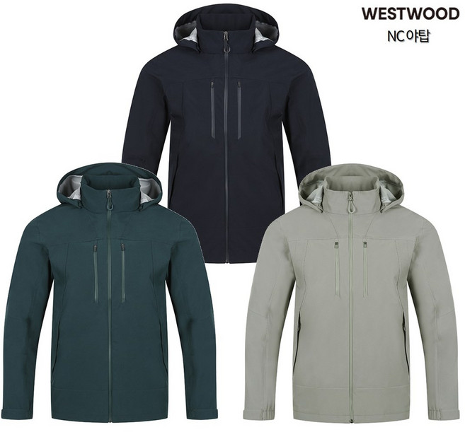 [웨스트우드] (이월상품 초특가) 남성 봄 가을 고기능성 경량 완벽 방수 방풍 자켓 / 후드 탈부착 편안한 착용감 바람막이 / 일상복 등산 낚시 레져 활용