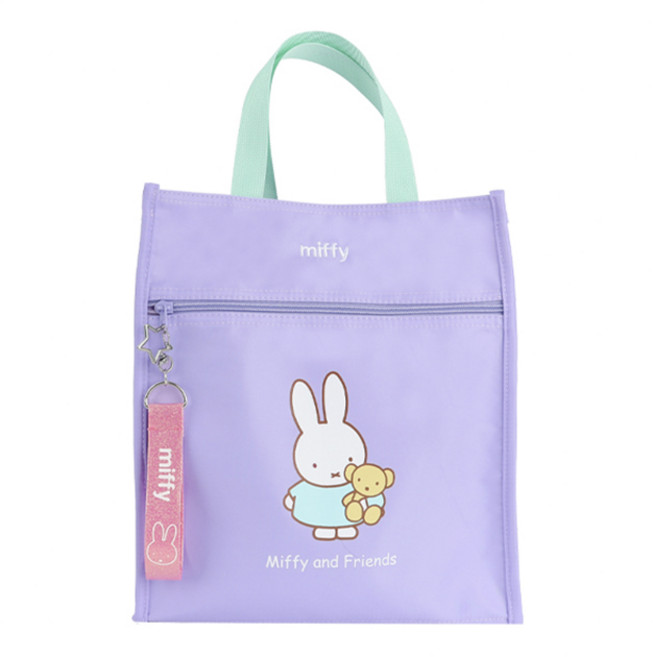 미피 키링 보조가방 신발주머니_보라