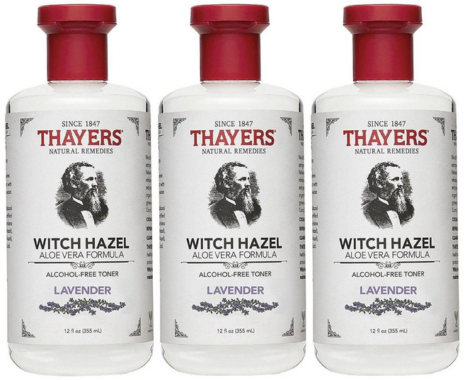 세이어스 위치하젤 라벤더 알콜프리토너 THAYERS Alcohol Free, 355ml, 3개