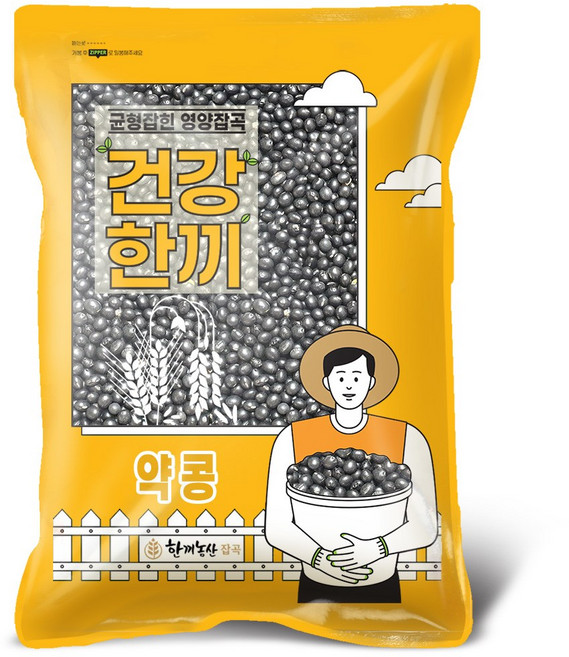 한끼농산 국산 약콩 (쥐눈이콩 서목태 검은콩), 2kg, 1개