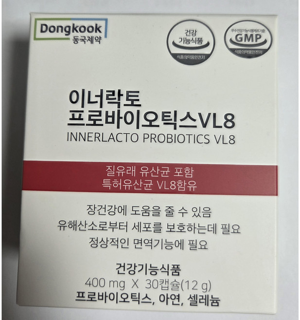 동국제약 이너락토 프로바이오틱스VL8 질유래 특허 여성전용 유산균, 2박스, 30회분