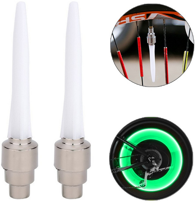 자전거 휠라이트 D타입, 2개, 그린