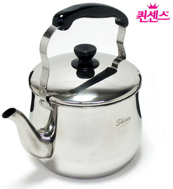 퀸센스 샤이니 인덕션겸용 주전자 차망주전자 스텐주전자 3L, 샤이니 주전자 3L