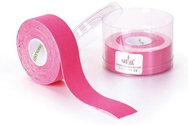 나사라 오리지널 키네시올로지 테이프 핑크 2롤 2.5cm x 5m 근육보호 관절보호 근육강화 키네시오테이프
