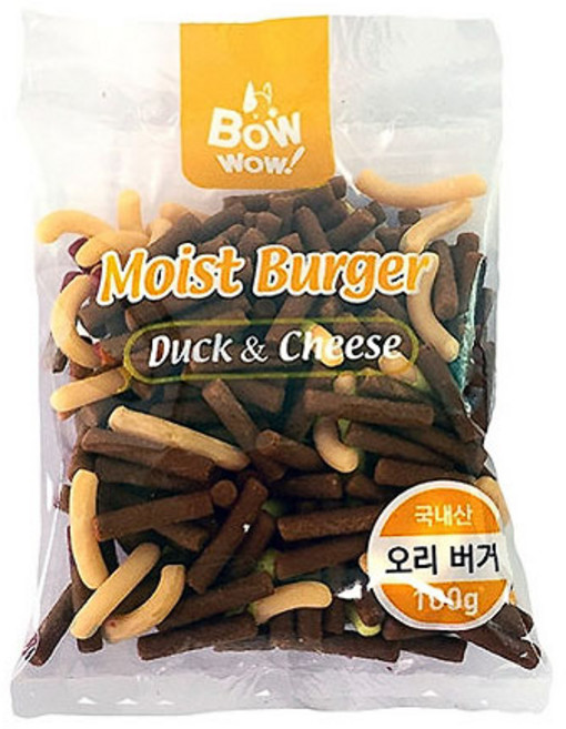바우와우 콤보 버거 져키, 오리버거, 100g, 10개