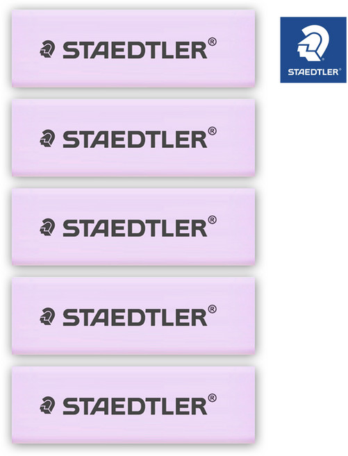 스테들러 525 RPS1 슬라이딩 지우개 리필, 파스텔 바이올렛, 5개