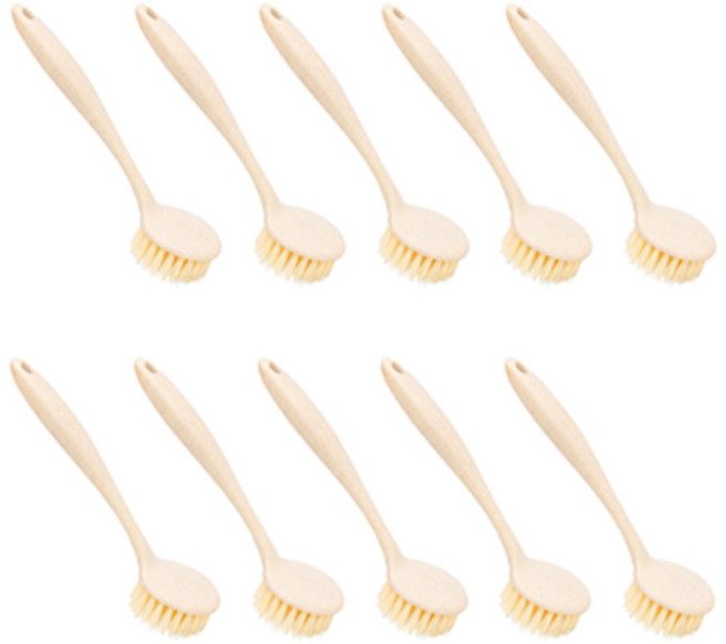 긴 손잡이 세척솔 꽃게 냄비 설거지, 10개, 기본