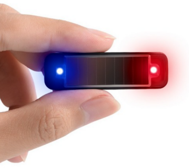 마이샾 태양광 안전 점멸등 LED 경광등 추돌방지 경고등, Blue-Red, 2개