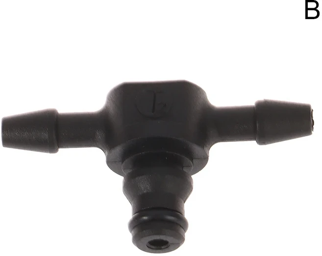 디젤 커먼레일 인젝터 깍지 오일 리턴 조인트 2 웨이 3 L 및 T 타입 튜브 커넥터 파이프용, [02] B, 1개