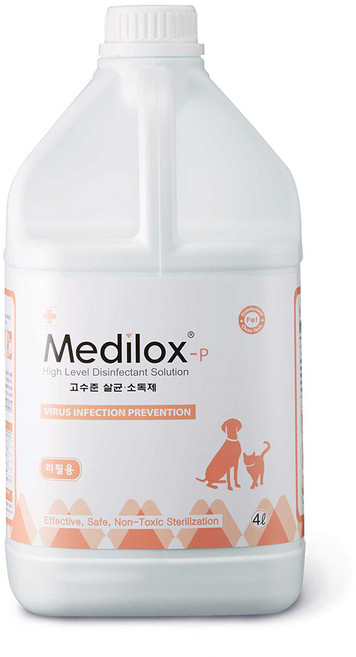 메디록스 반려동물용 살균소독제 리필용 무향, 4L, 1개