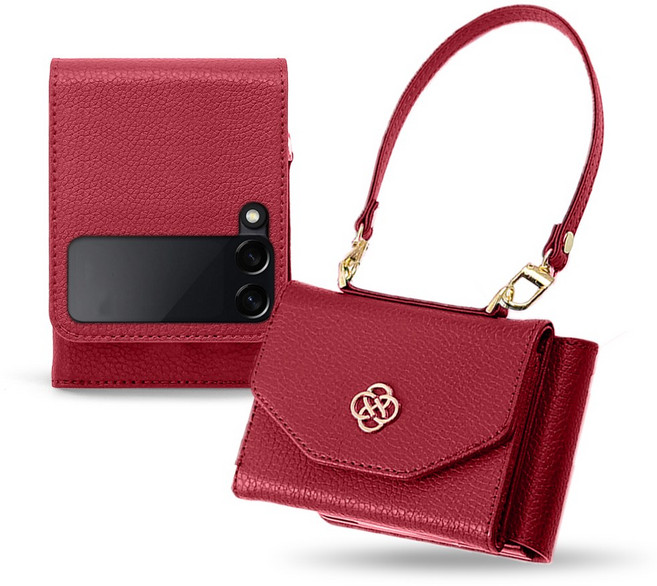 맥스코어 Z플립 천연소가죽 카드 지갑 다이어리 케이스