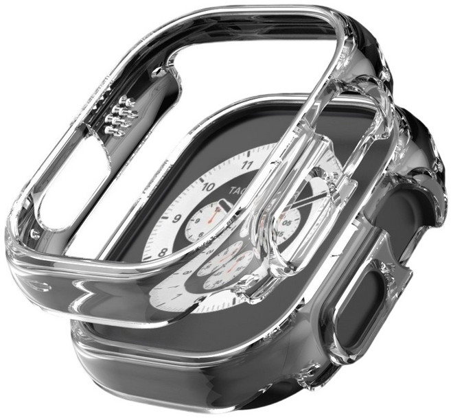 PYHO 애플워치 울트라3 케이스 PC 소재 펀칭XAP10U, 투명Transparent, 1개