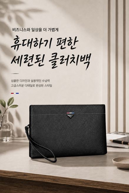 4위 - 고급 남자 클러치백 손가방 맨스백