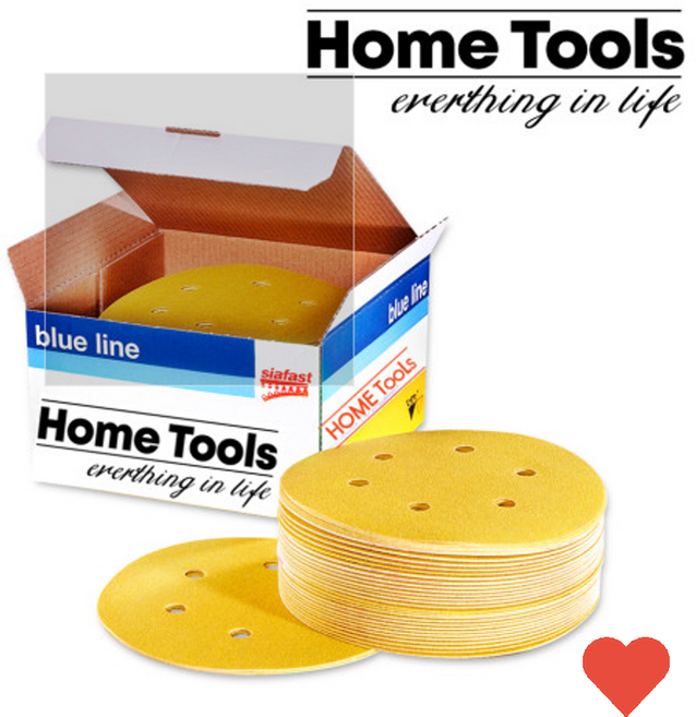 목공공구 원형 사포 125mm 8 홀 샌딩 페이퍼 180방 50장, 홈툴스 150방(50장)