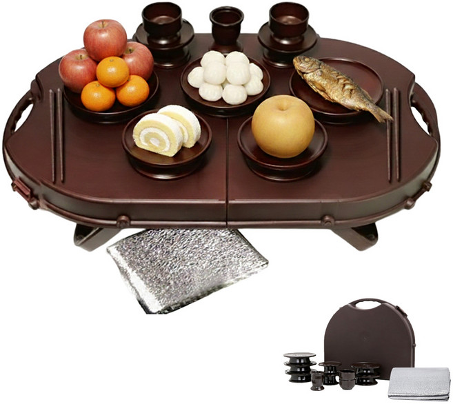 셀러제이씨 국내제작 휴대용 제기세트 실속형 16p 설제사 필수템, 1개