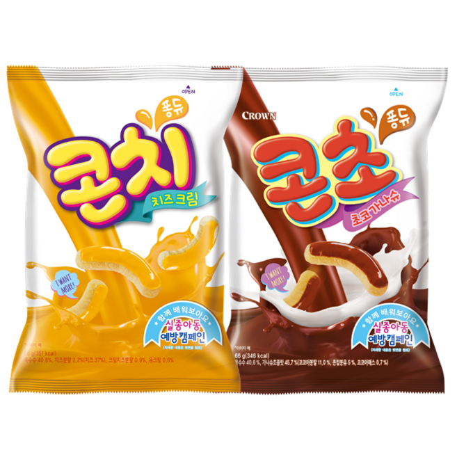 크라운 콘초66gx2개+콘치66gx2개, 2개, 66g
