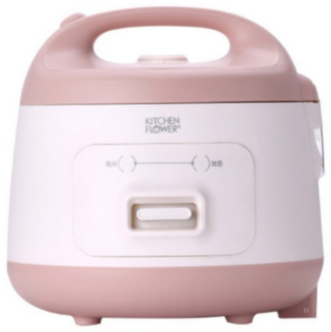 키친플라워 맘스쿡 전기 보온 밥솥 3인용, KCJ-350ZN, 2COLOR(핑크+화이트), 1개