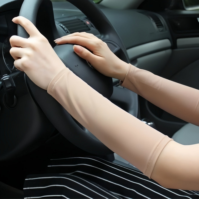 흉터 문신 타투 손목가리개 팔꿈치 커버 여름 토시 슬리브 통기성 시원한 여름 봄 운전, 피부색 25cm2마리