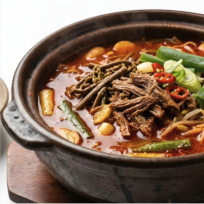 해와바다 고사리 토란대 얼큰육개장 즉석 요리 간편식 해장 캠핑, 5개, 550g