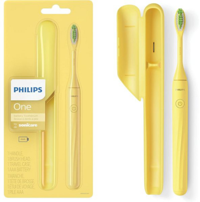 필립스 소닉케어 배터리 칫솔 미드나잇 블루 HY1100/04 132817, 1 Count (Pack of 1)_Mango