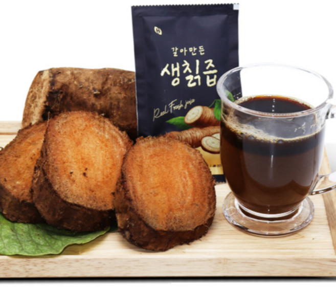 [강원약초건강원] 강원도 청정 대물 알칡 // "갈아만든 생칡즙 원액 100%" // 한박스 50팩+5팩 추가!!!, 50개, 100ml